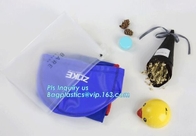 Zipper Sealed Slider Gusset Cosmetic Bag Makeup Case Plastic Waterproof Bag, cosmetic vinyl bag clear vinyl slider zippe
