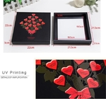 Custom Wholesale Luxury Foldable Paper Gift Flower Packaging Box with PVC window,Luxury Black Paper Gift Round Rose Flow