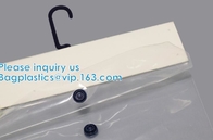 Stationery Set Transparent Plastic Bow Handle Hanger Zipper Lock Cosmetic Pvc Bag With K,Hanger Plastic Hook Bag F